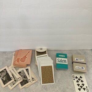 Playing cards vintage 4 decks